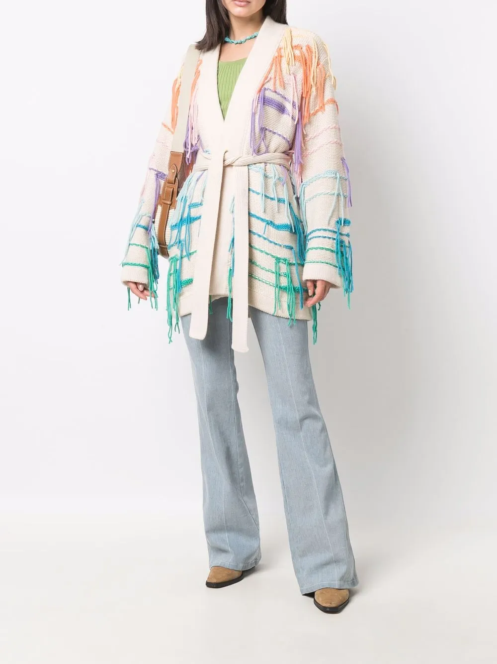 Canessa Vest met franje detail - Beige