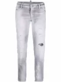 DSQUARED2 logo-patch denim jeans - Grey