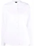 ASPESI band-collar cotton shirt - White