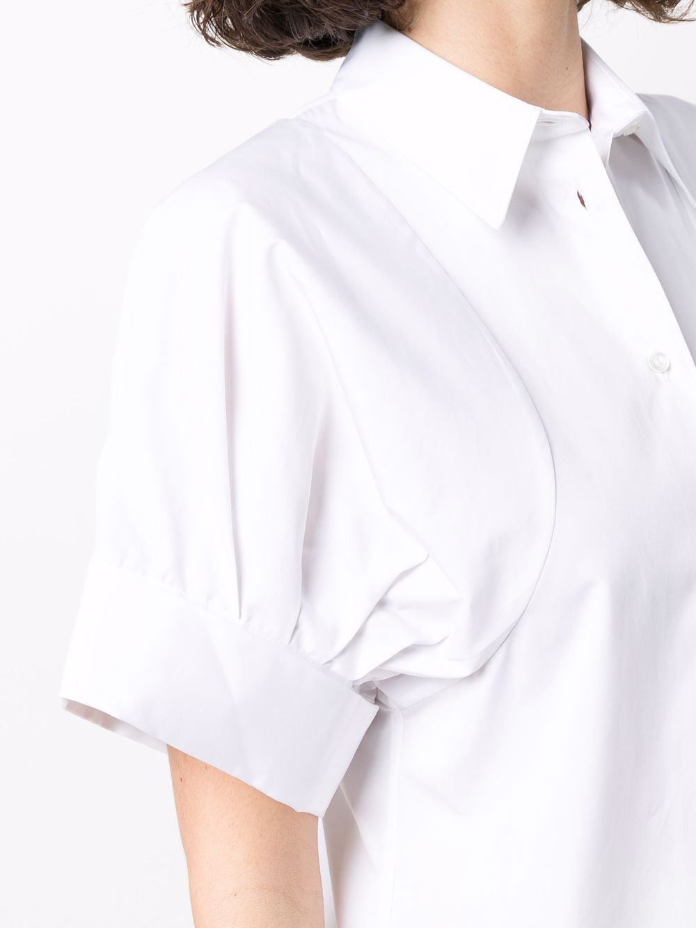 фото Aspesi рубашка с драпировкой на рукавах