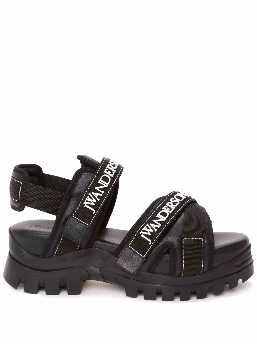 

JW Anderson sandalias con suela gruesa - Negro