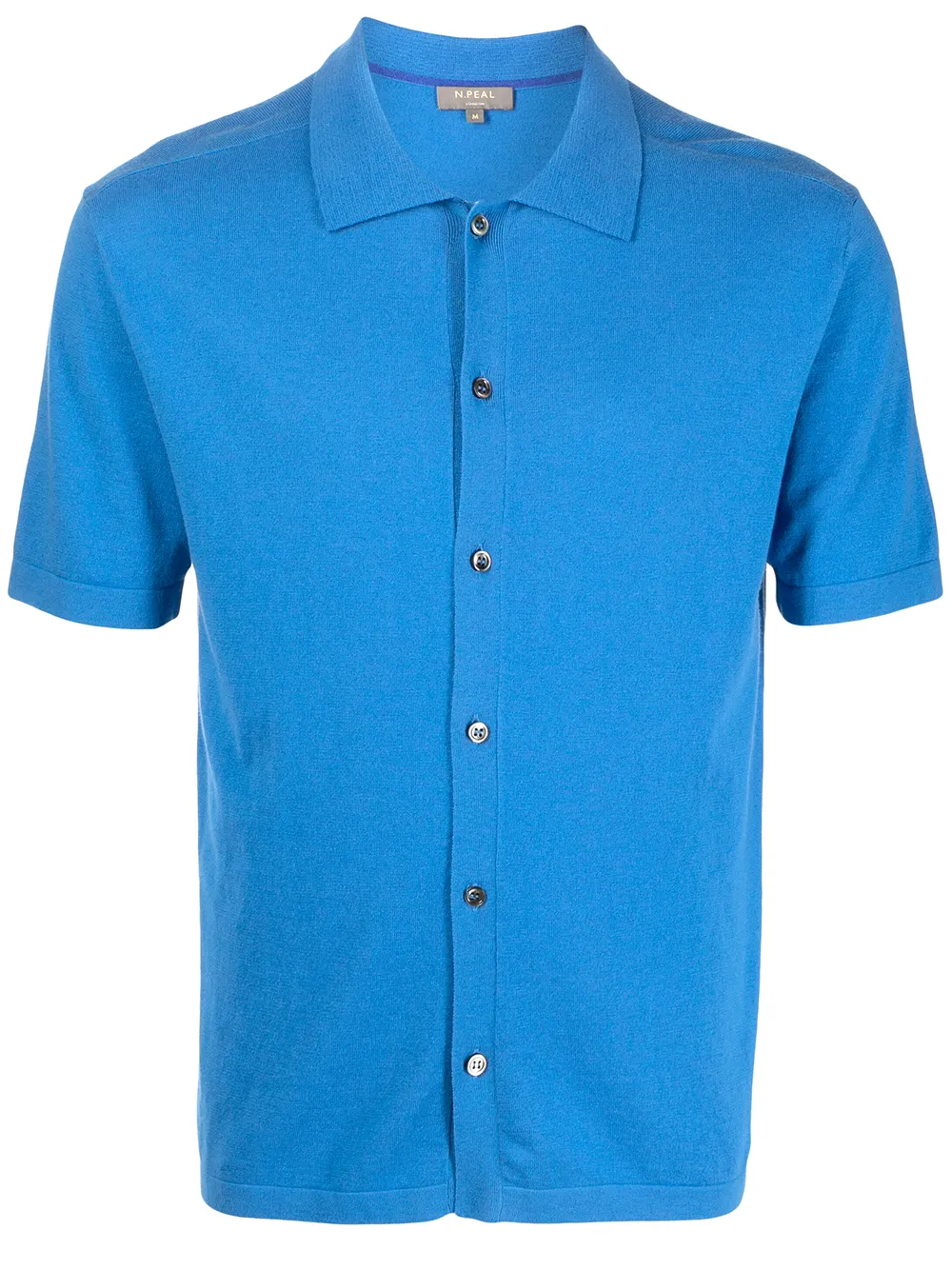 

N.Peal camisa tejida manga corta - Azul