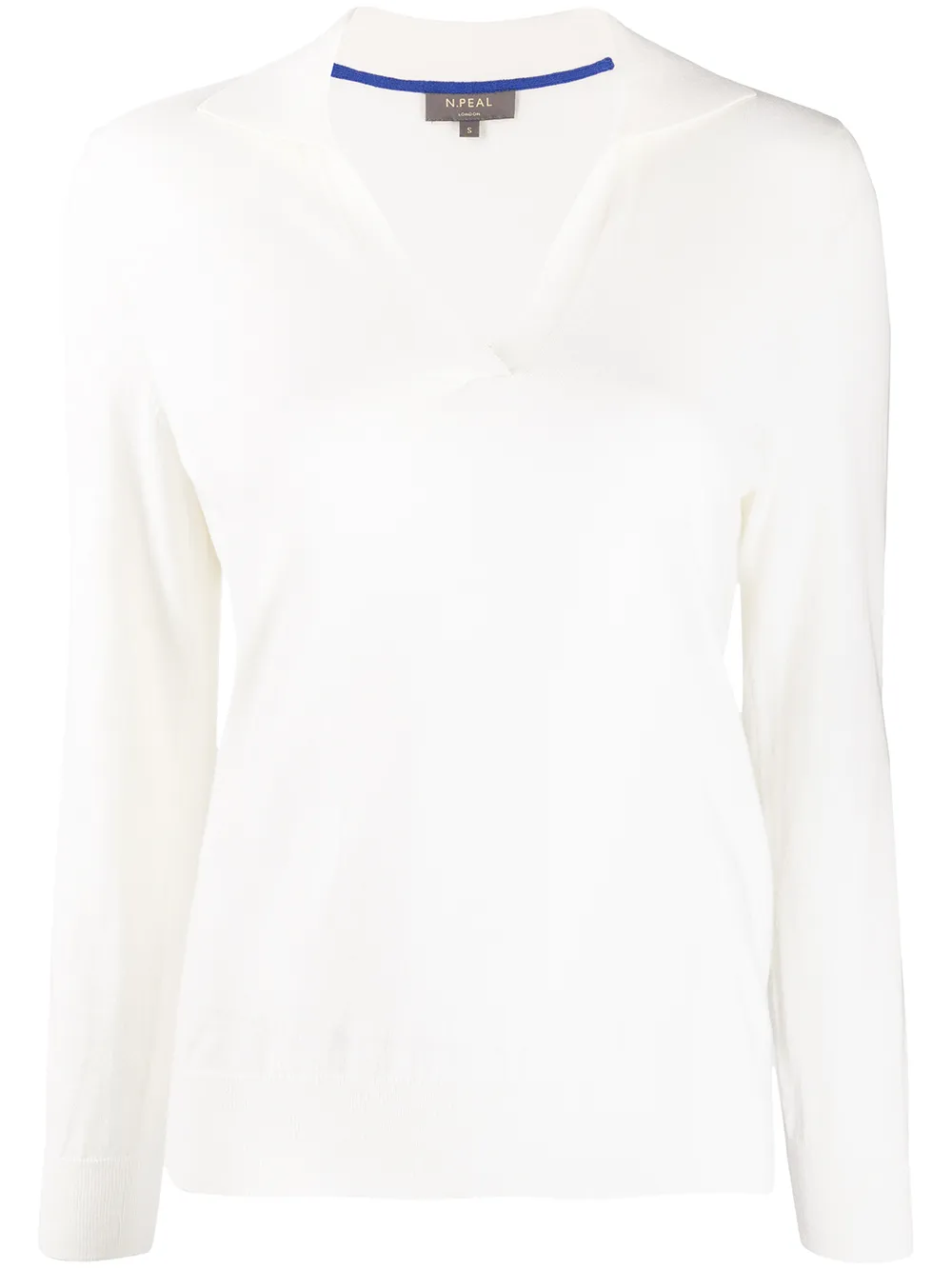 

N.Peal fine-knit cotton-cashmere jumper - White