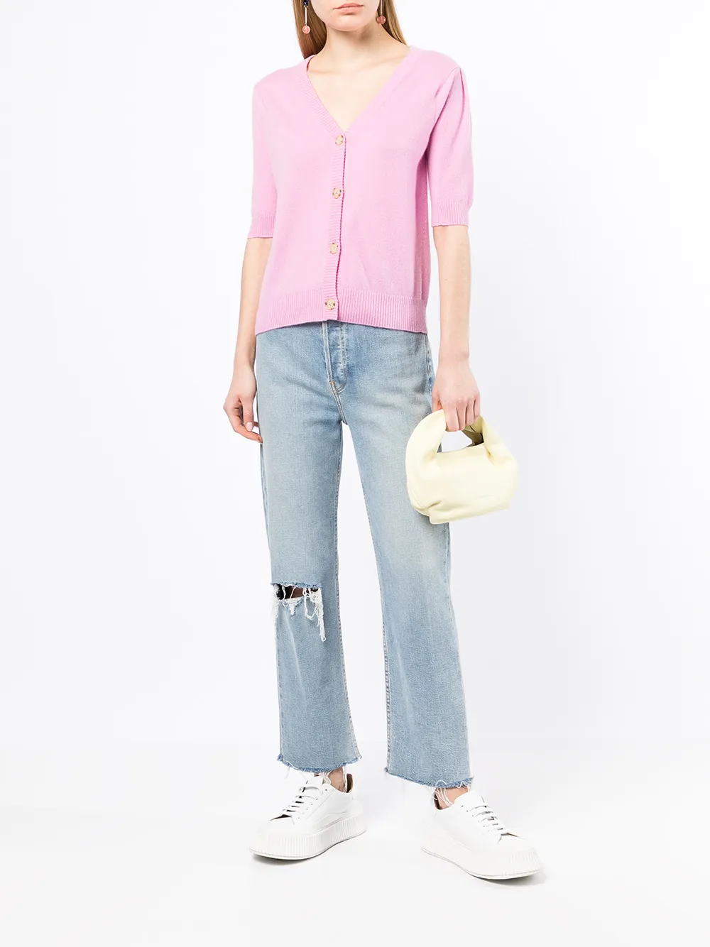 N.Peal Kasjmier vest - Roze