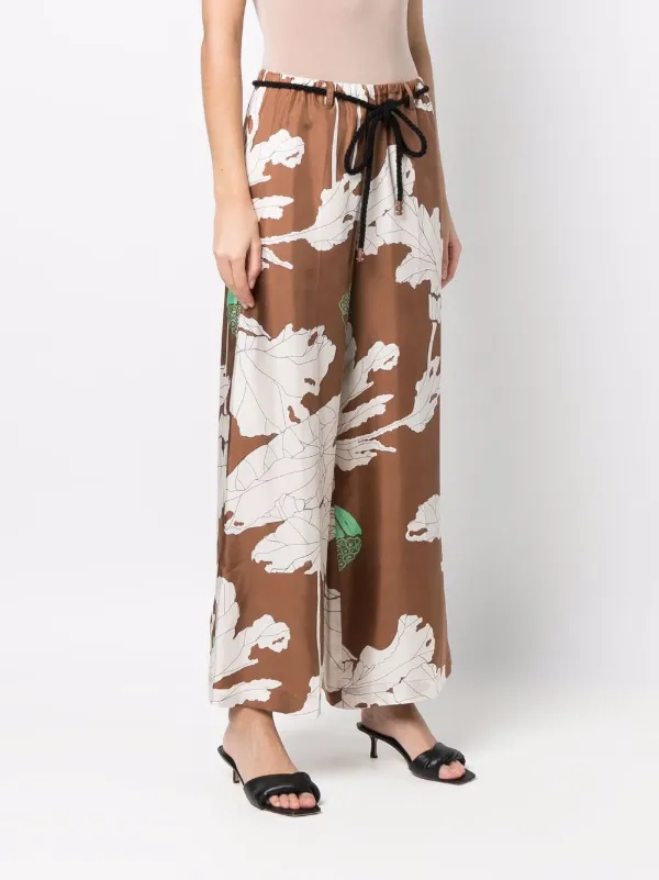 Alysi Pantaloni a Palazzo Con Stampa - Farfetch