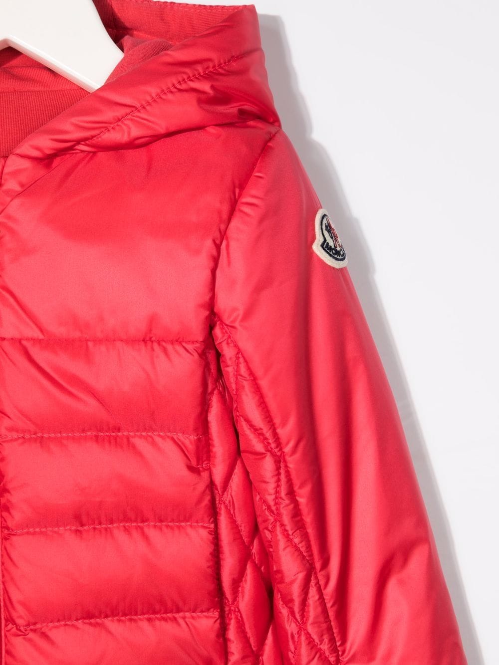 Shop Moncler Logo-print Puffer Jacket In Pink