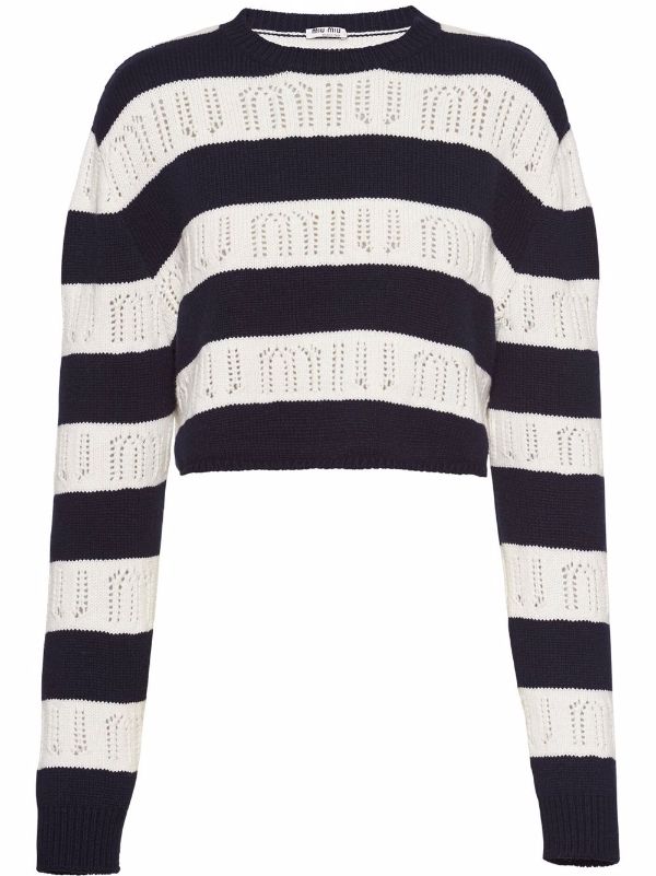 miu miu striped sweater