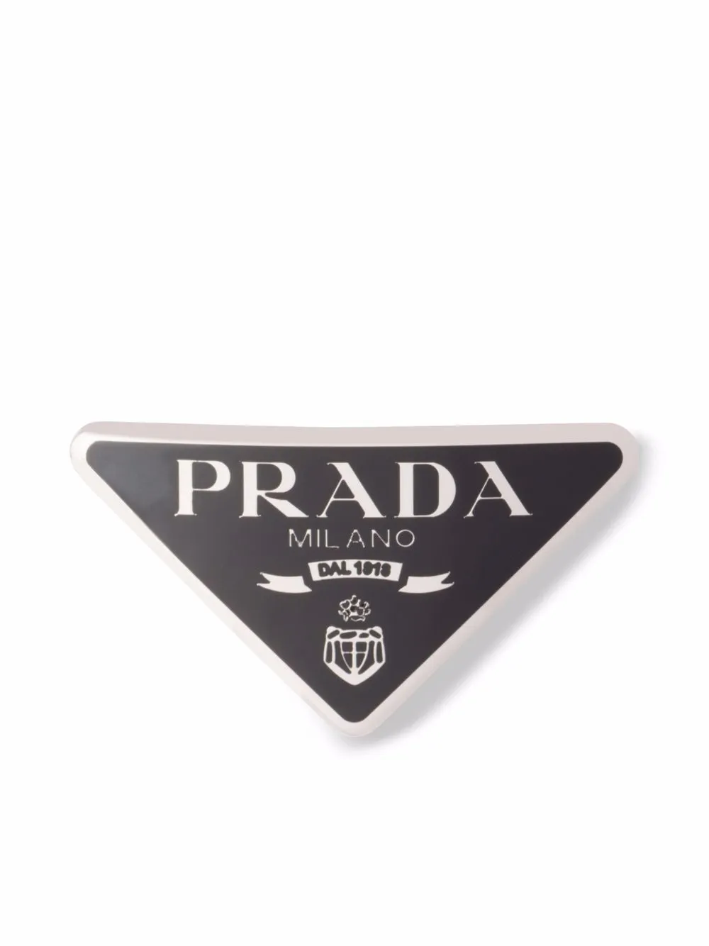 prada logo hair clip