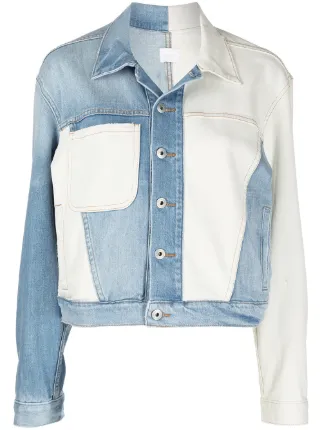 Emma colour-block Denim Jacket - Farfetch