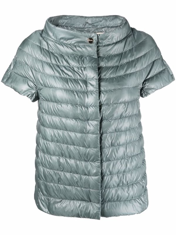 short sleeve puffer jacket