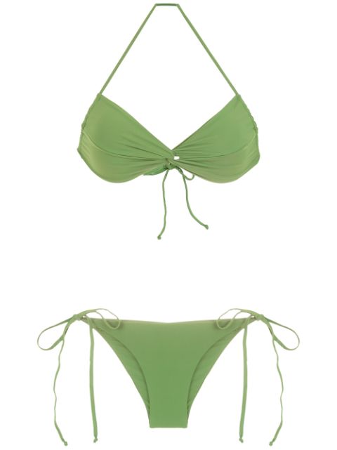 PIU BRAND Brasil tie-fastening bikini set 