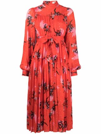 DVF Diane Von Furstenberg dancer-print mid-length Dress - Farfetch