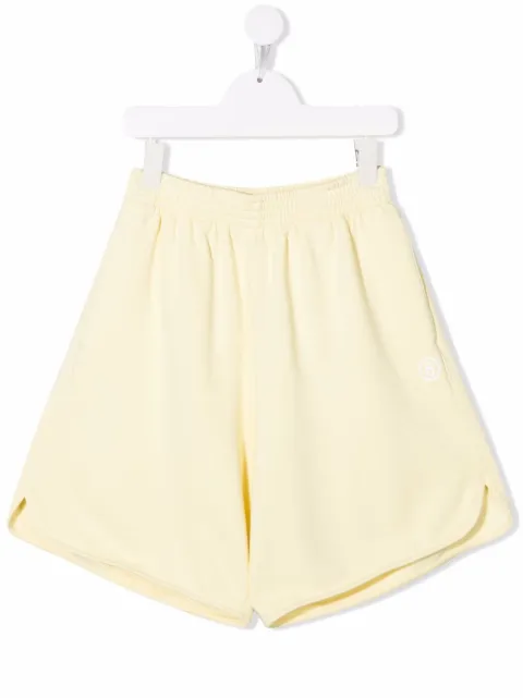MM6 Maison Margiela Kids wide leg track shorts