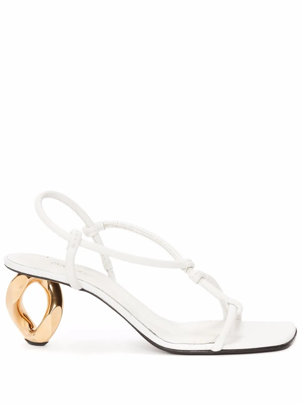 

JW Anderson sandalias con detalle de eslabón - Blanco