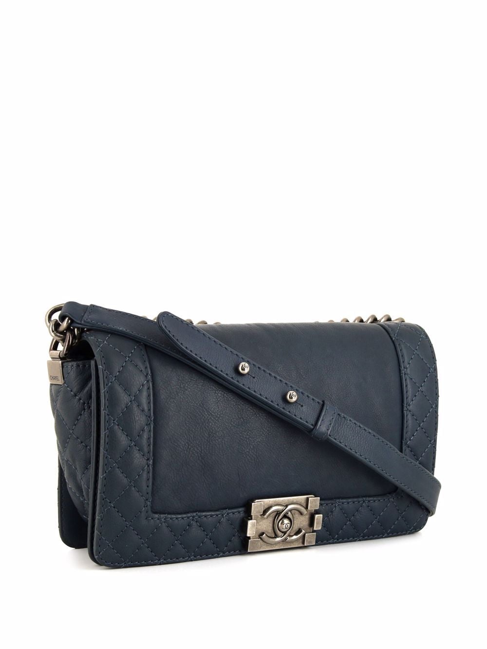 Chanel Pre-owned 2014 Medium Boy Bag - Blue