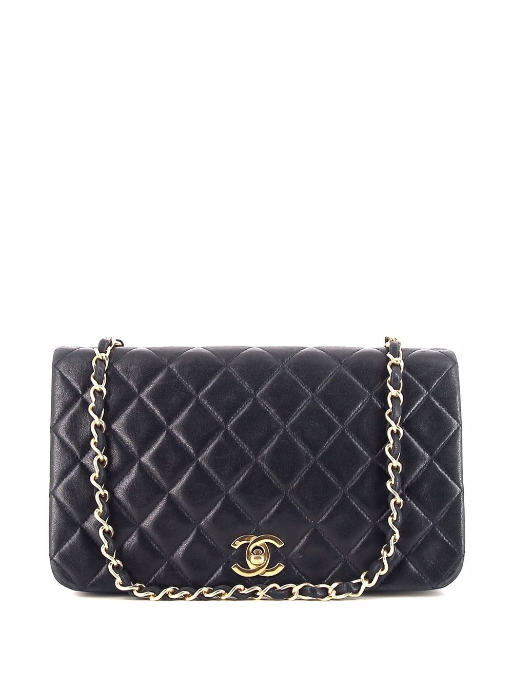 фото Chanel pre-owned стеганая сумка на плечо с логотипом cc