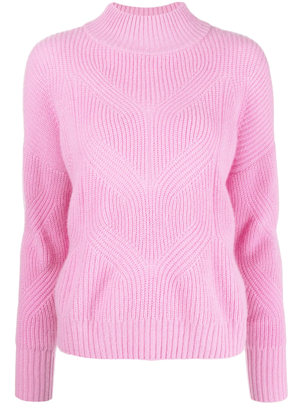 

N.Peal organic-cashmere mock-neck jumper - Pink