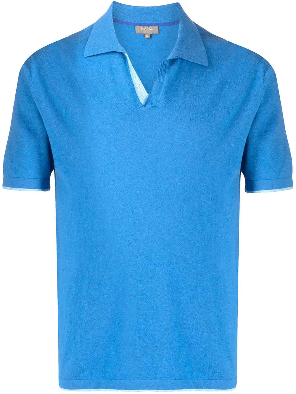 

N.Peal fine knit polo shirt - Blue