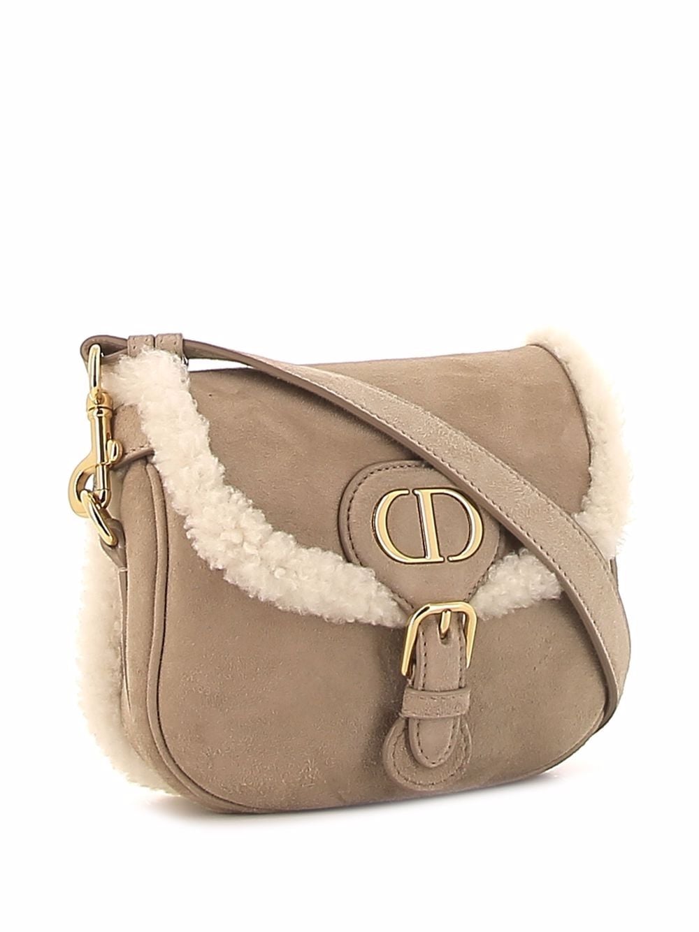 Christian Dior Small Shearling Bobby Crossbody Bag - Neutrals Crossbody Bags,  Handbags - CHR222291