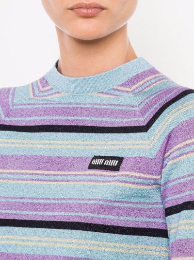 miu miu striped sweater