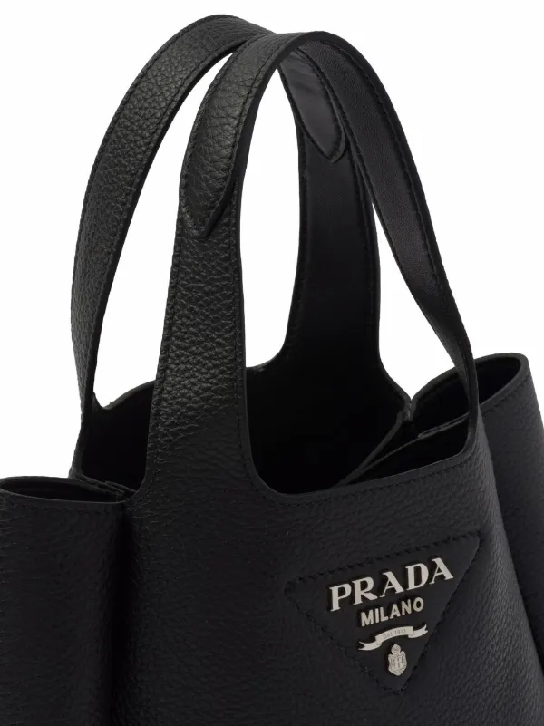 Prada Small Flou Shoulder Bag - Grey for Women