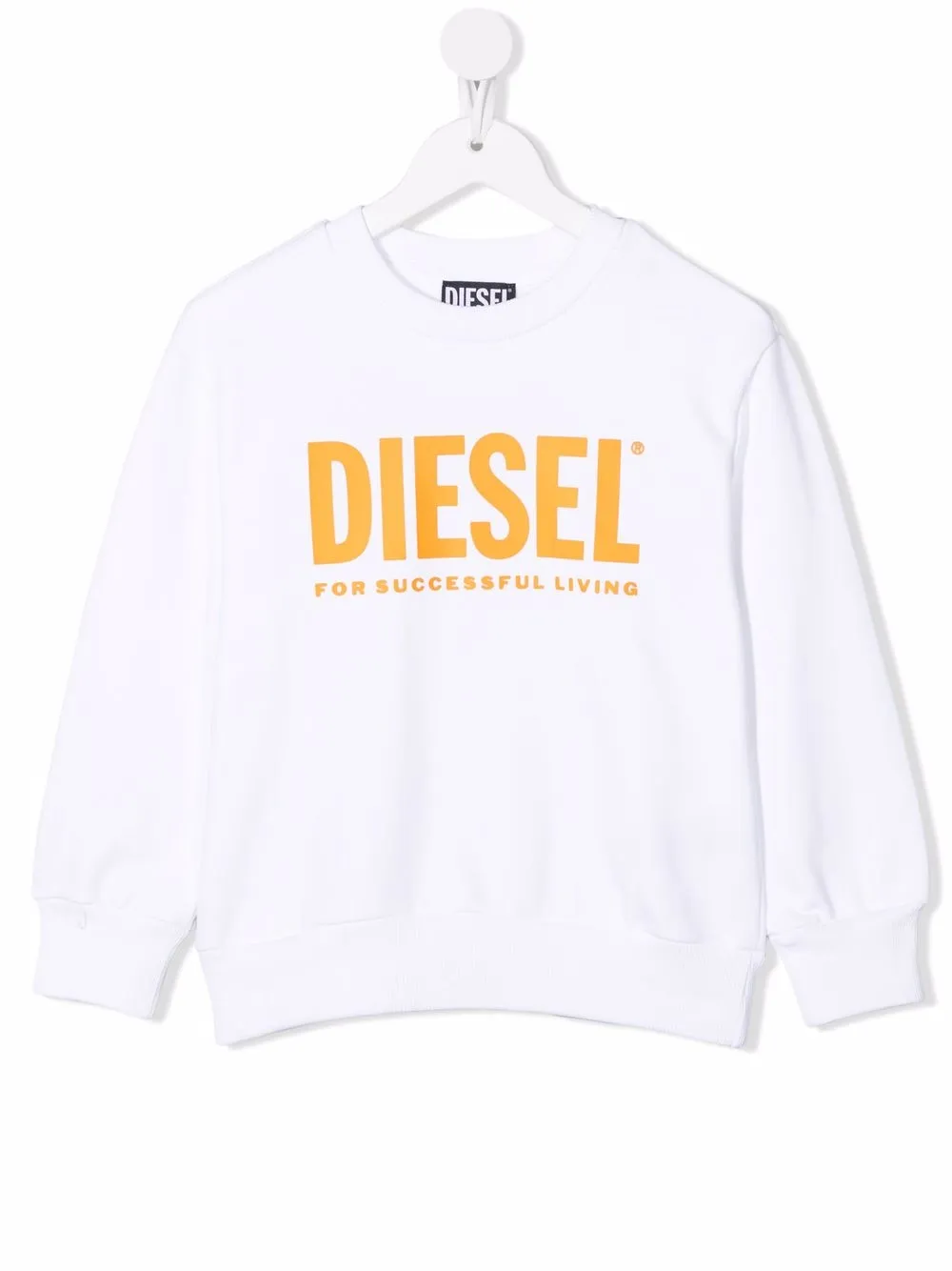 

Diesel Kids sudadera con logo estampado - Blanco