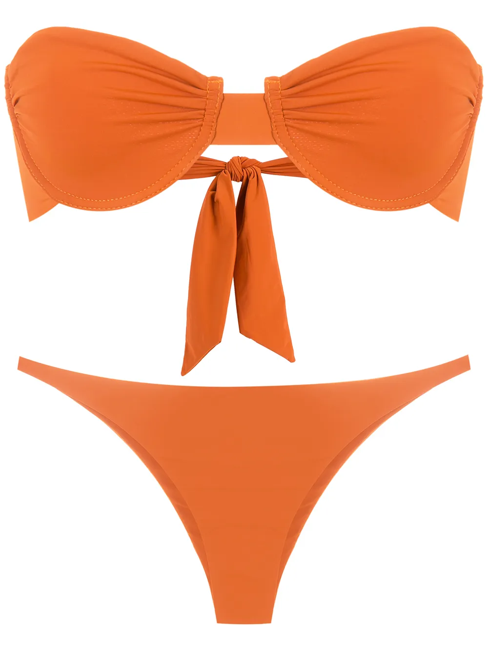 

PIU BRAND bikini estilo bandeau Toque - Marrón