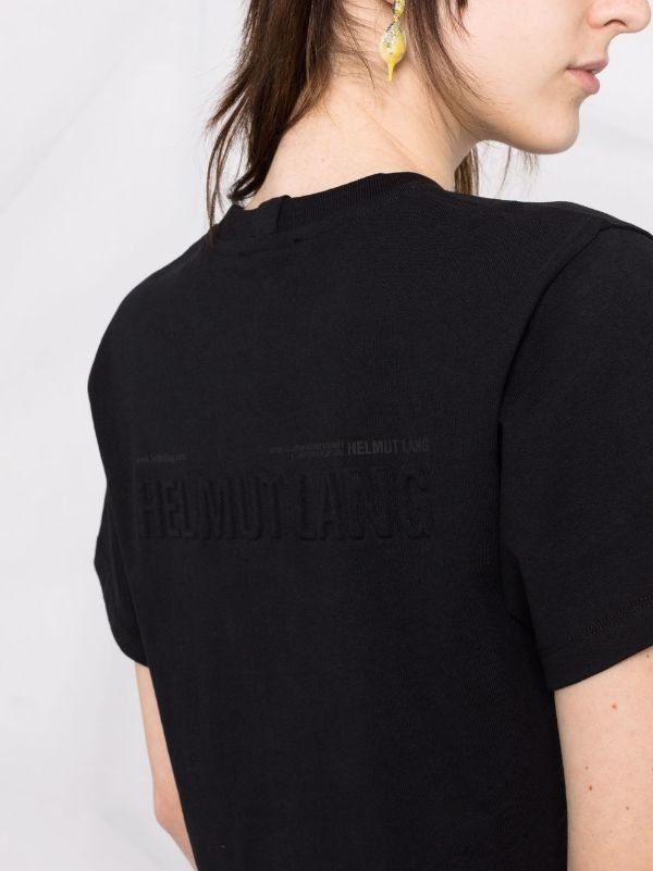 Helmut Lang Monogram Logo Crewneck Graphic Tee on SALE