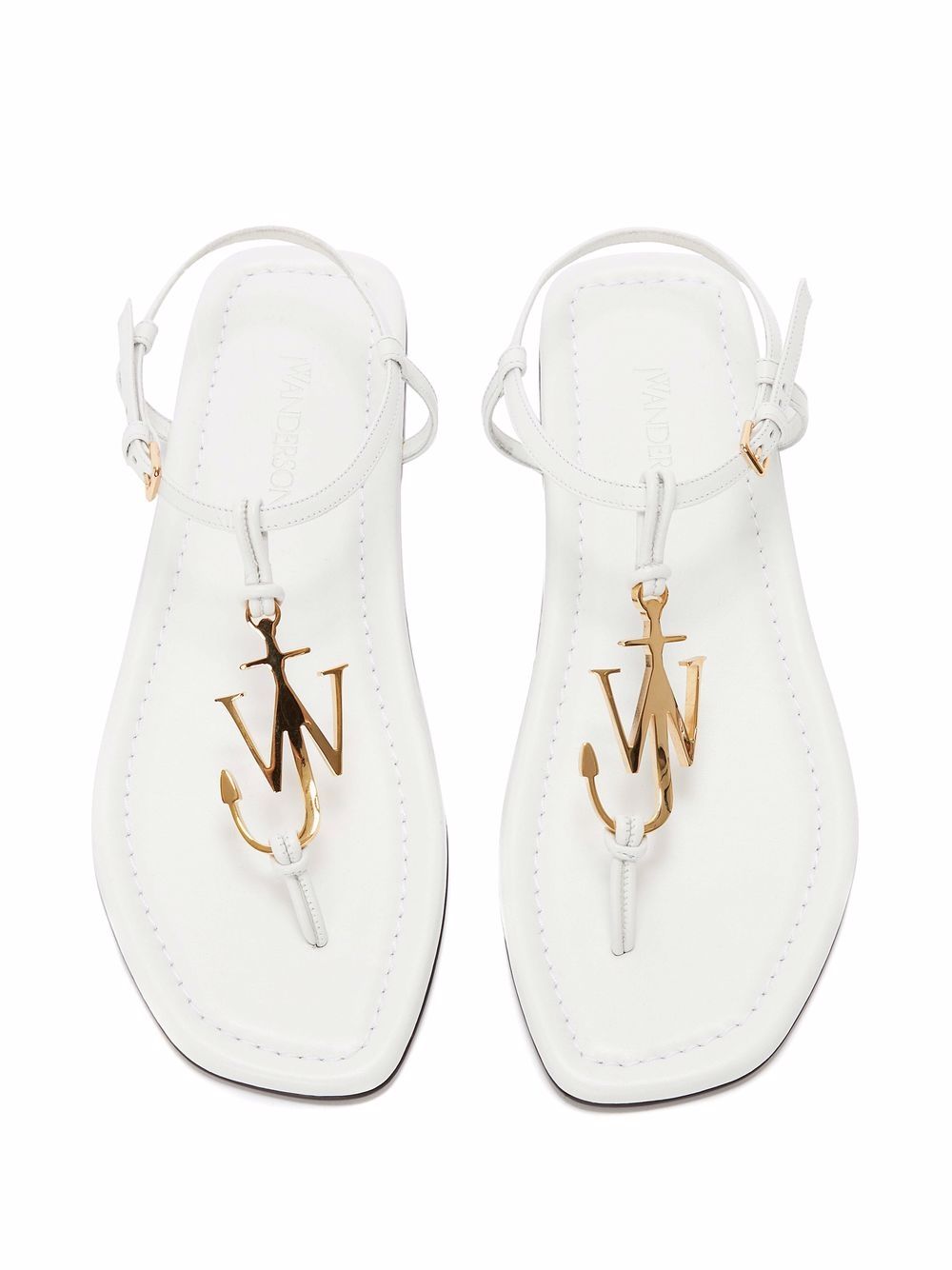 Affordable online deals JW Anderson Anchor-logo flat sandals Women