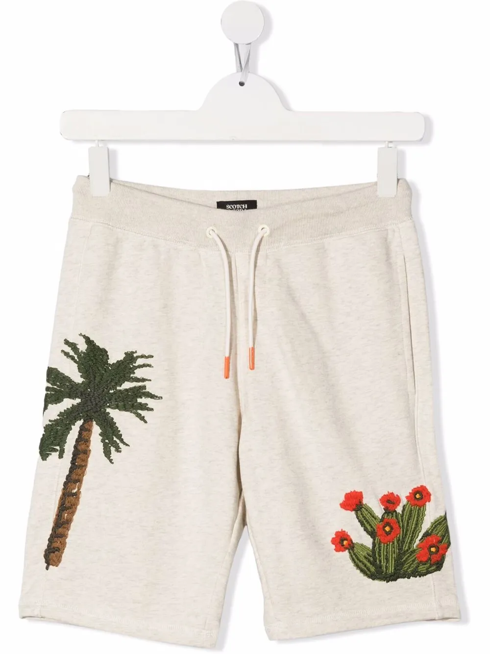 фото Scotch & soda kids спортивные шорты с вышивкой
