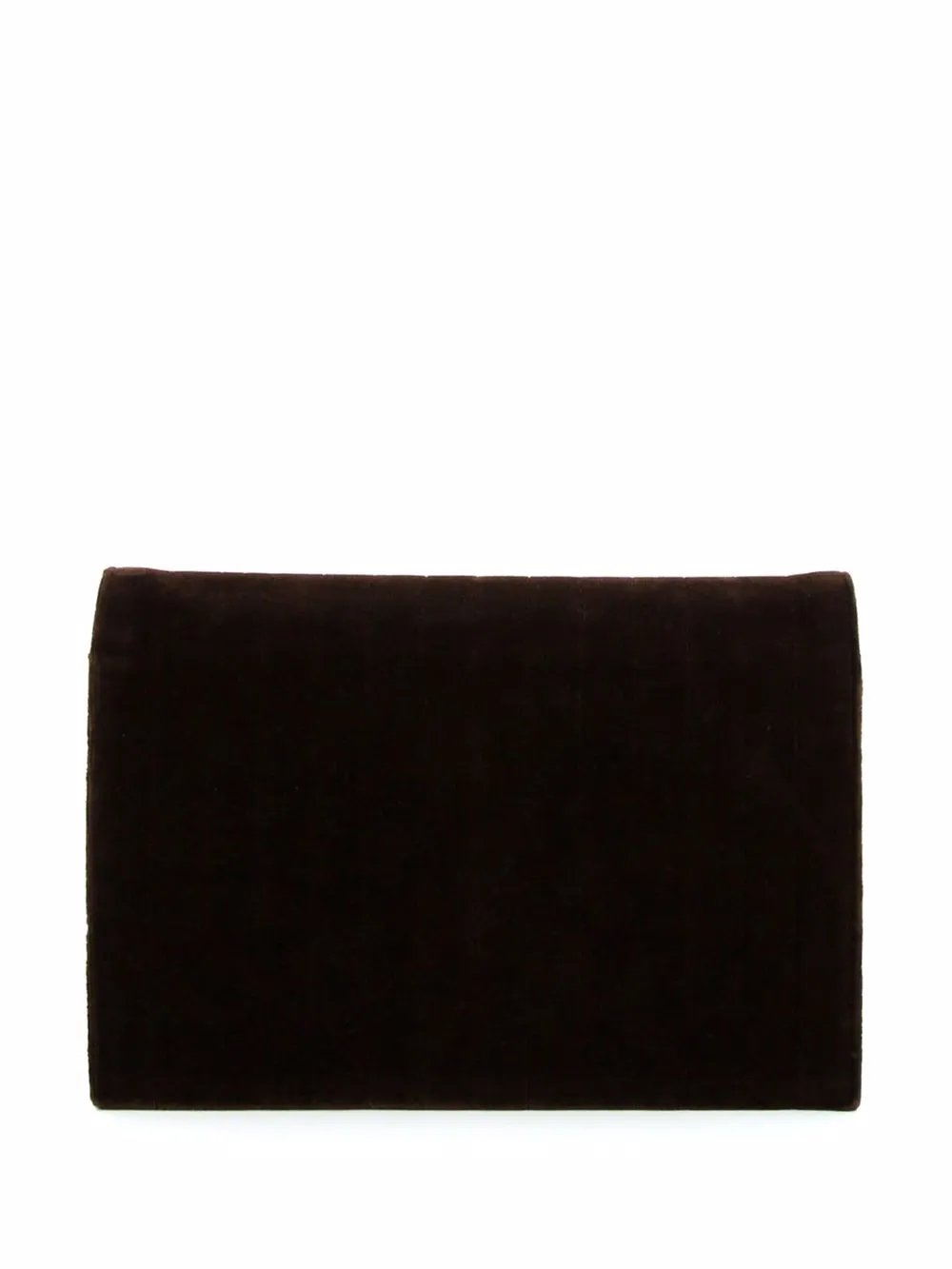 CHANEL Pre-Owned 1990 Mademoiselle gewatteerde clutch - Bruin