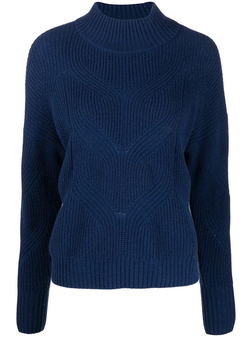 

N.Peal textured knit jumper - Blue