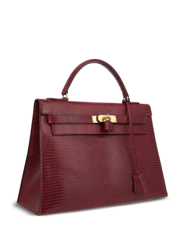 Hermes Pre Owned 1988 Kelly 32 two way Handbag Red FARFETCH IE