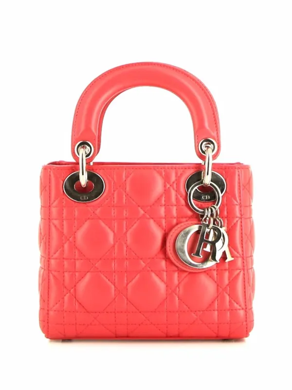 Christian Dior Borsa Tote Lady Dior Cannage Mini Pre-owned 2010 - Farfetch