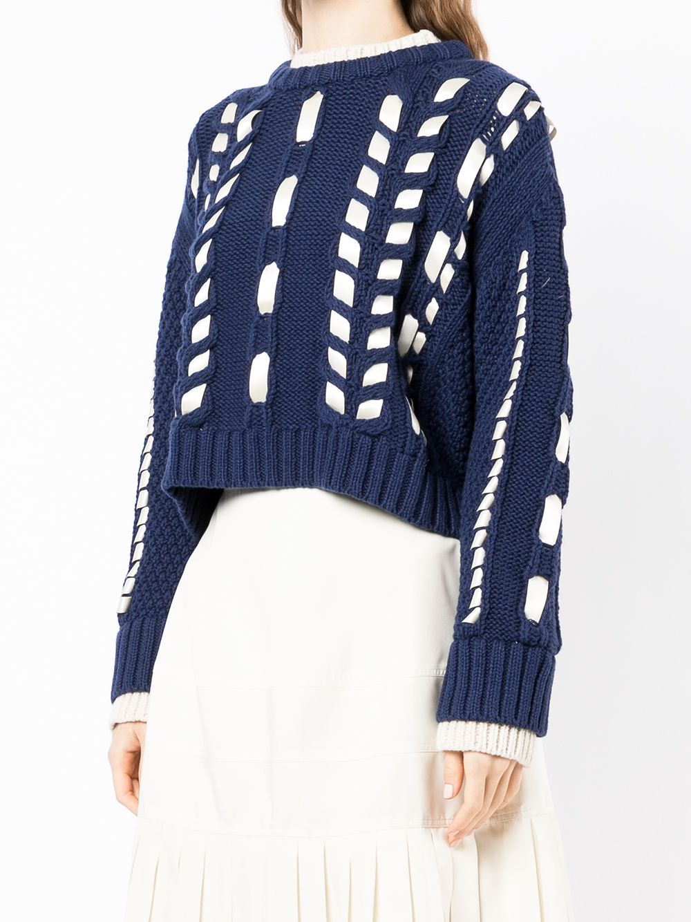 фото Ports 1961 woven cotton-cashmere cropped jumper