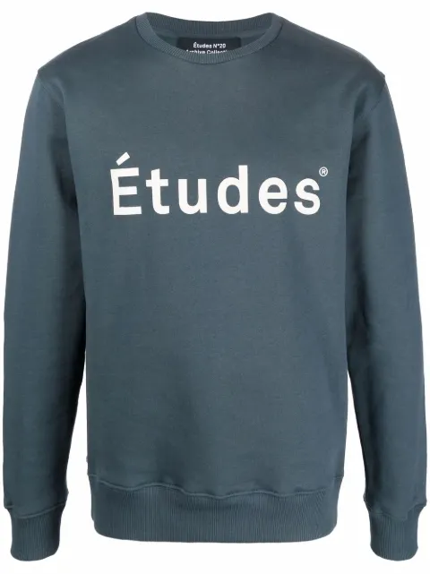 Études Studio logo-print crew neck sweatshirt