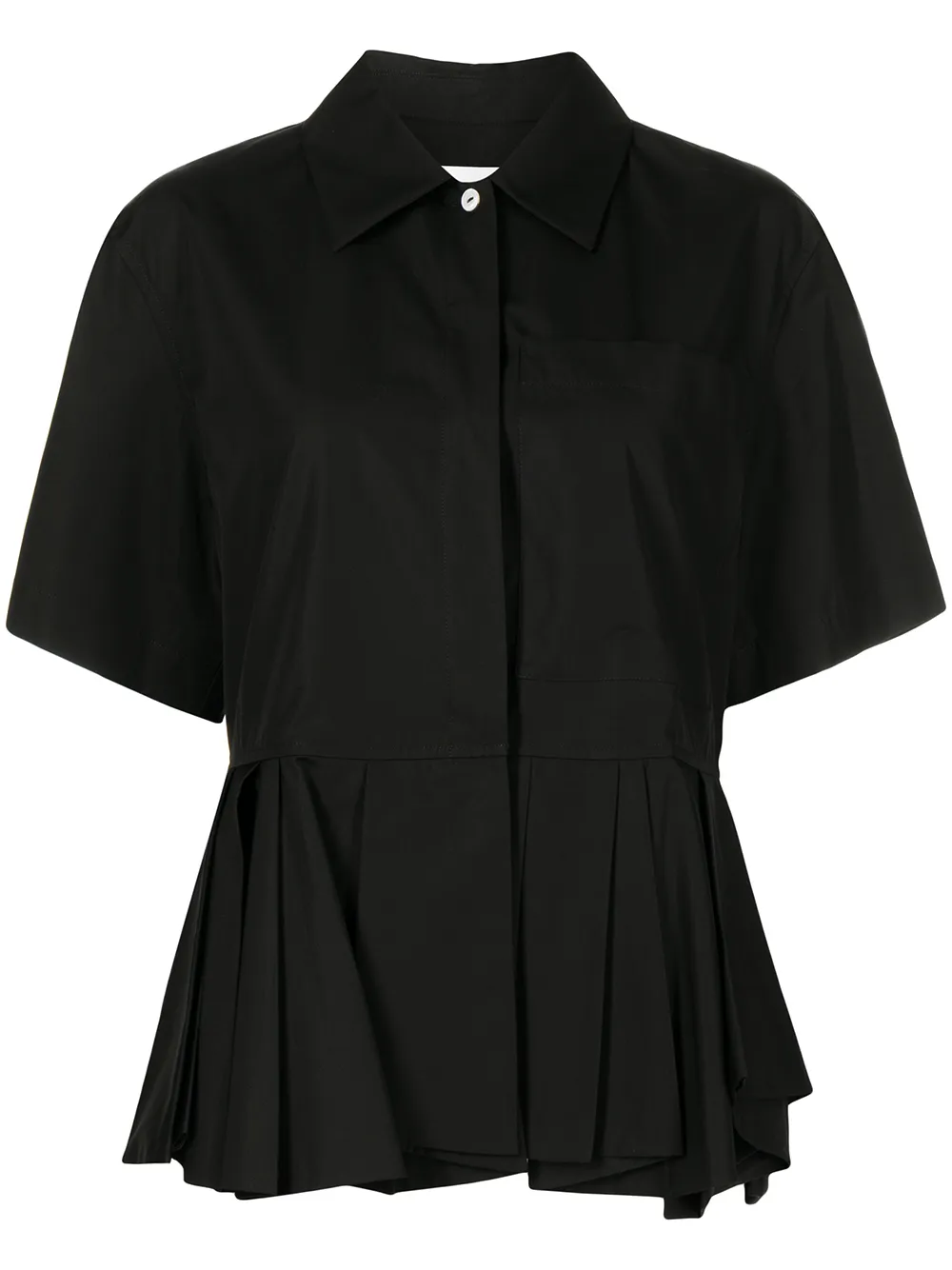 

Jil Sander peplum-hem shirt - Black