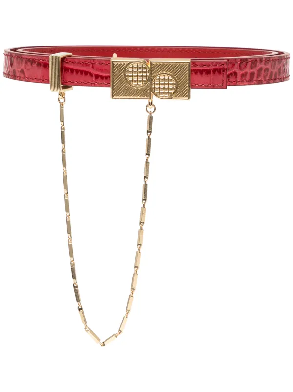 belt with chain detail