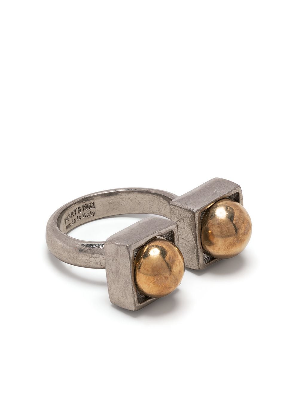 

Ports 1961 anillo doble con esfera - Plateado