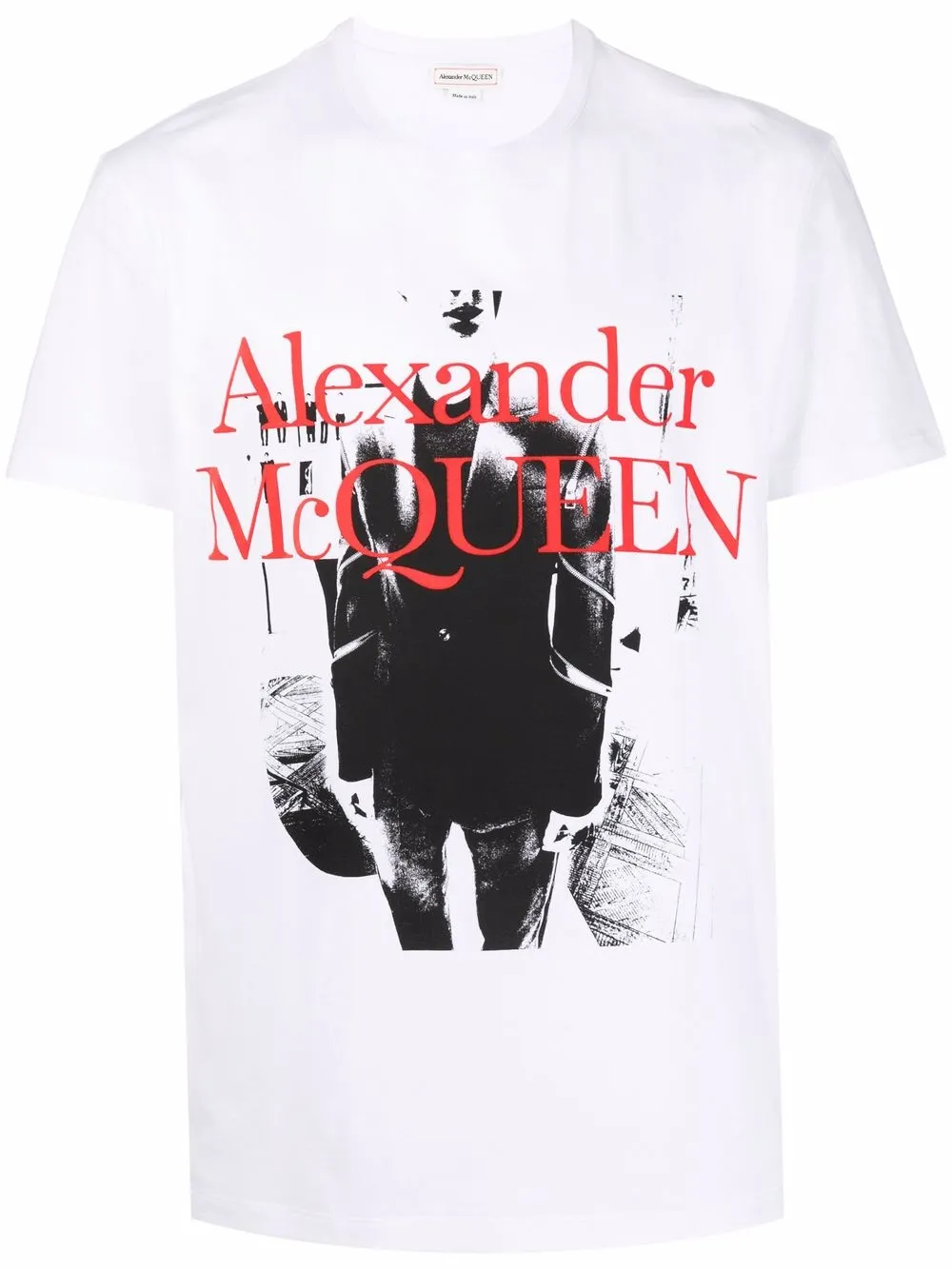 

Alexander McQueen playera con logo estampado - Blanco