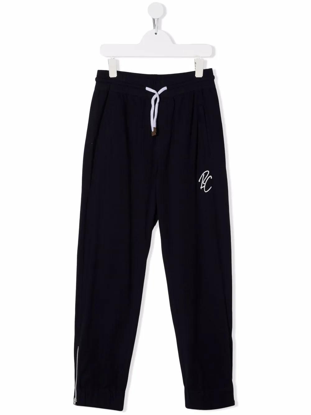 

Brunello Cucinelli Kids TEEN tapered leg track pants - Blue