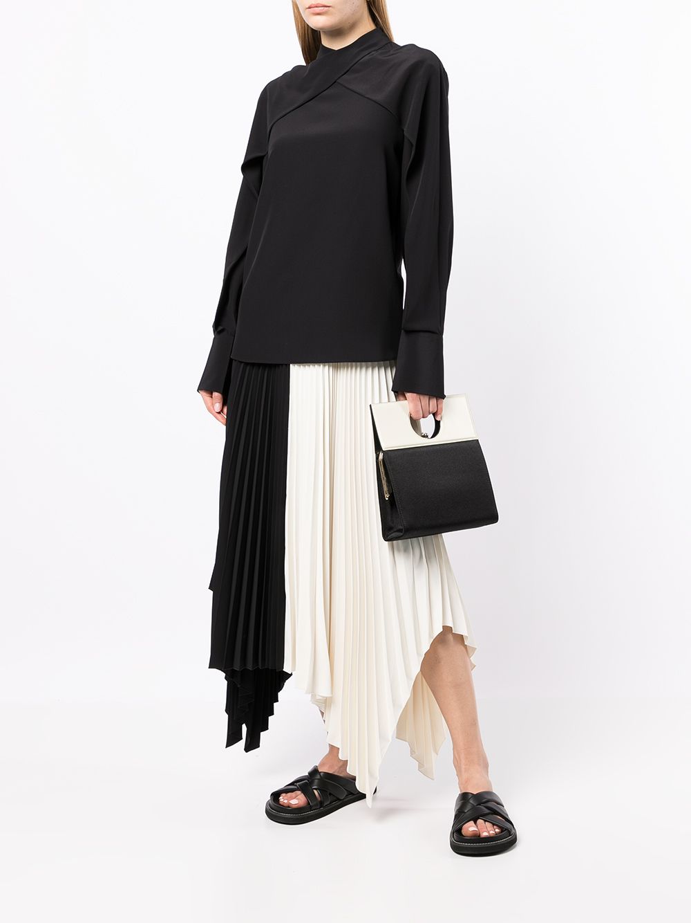 JOSEPH Bailie Draped Silk Blouse - Farfetch