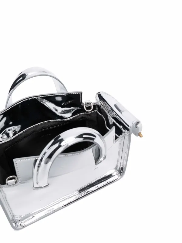 1017 ALYX 9SM Brie Metallic Tote | Silver | FARFETCH