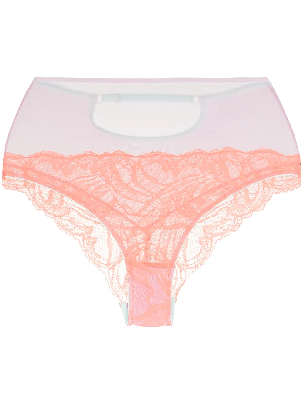 Dora Larsen Erine High-waisted Panelled Briefs In Pink