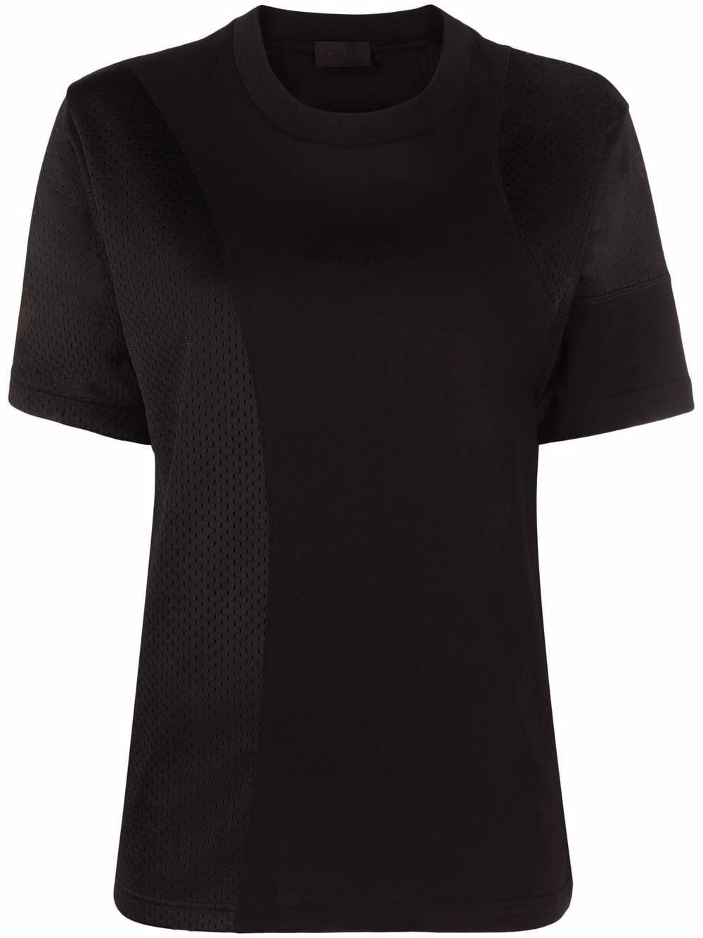 

Moncler playera con paneles de malla - Negro