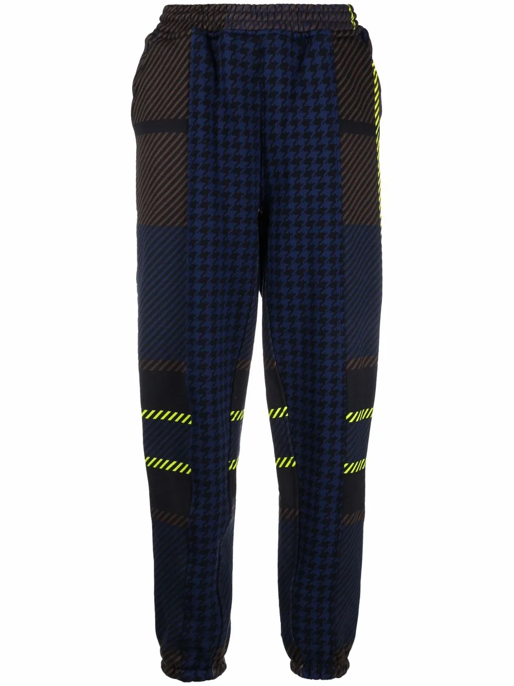 

adidas pants con estampado de cuadros - Negro