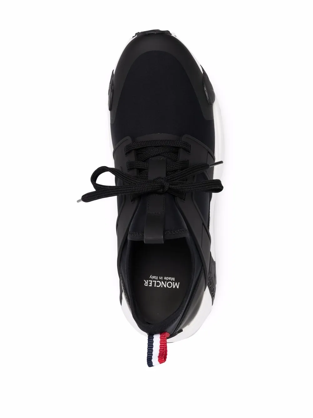 Shop Moncler Panelled Chunky Sneakers In Black