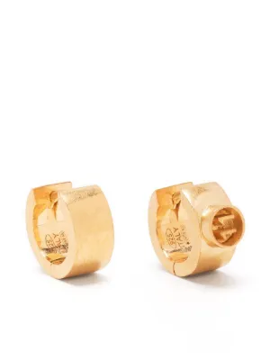 Farfetch Accessori Gioielli Orecchini Orecchini a cerchio con numeri incisi Oro 