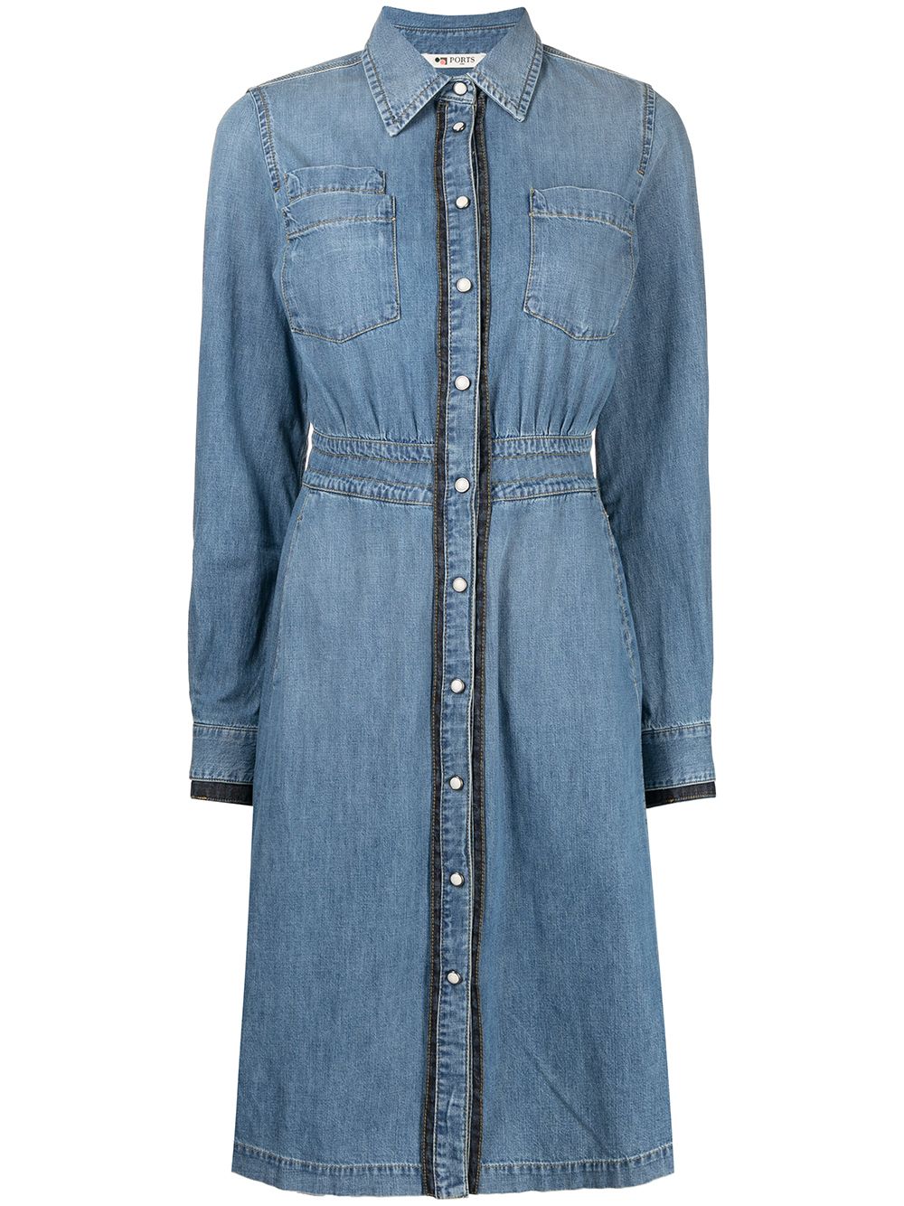 фото Ports 1961 denim midi shirt dress