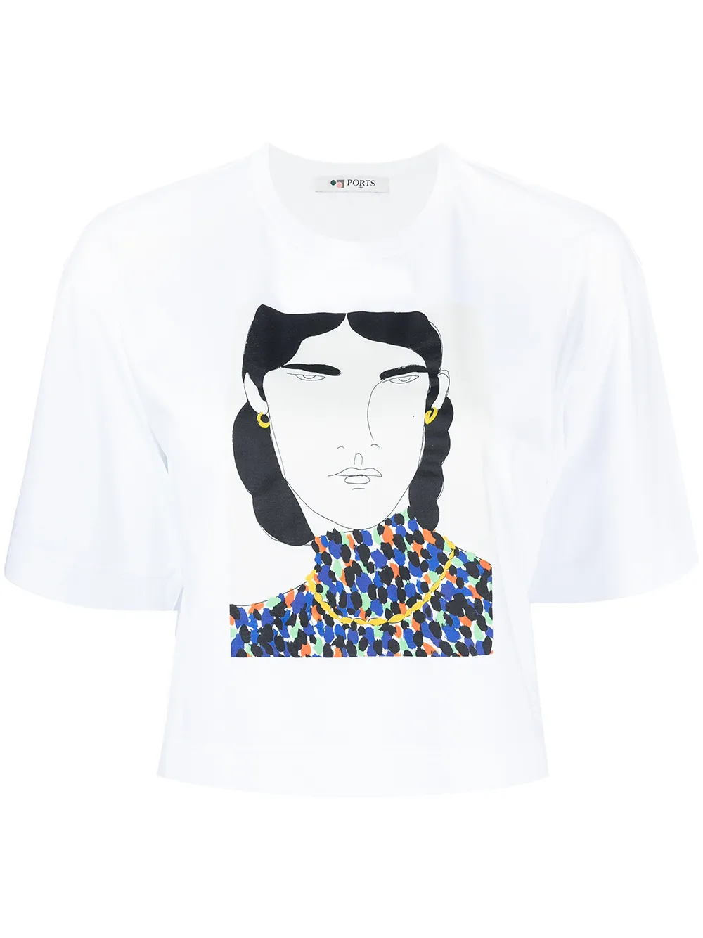 

Ports 1961 playera con estampado gráfico - Blanco